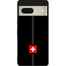 Google Pixel 7 Case Hülle - Silikon schwarz Kanton CH schwarz