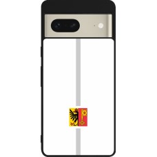 Coque Google Pixel 7 - Silicone rigide noir Canton GE blanc