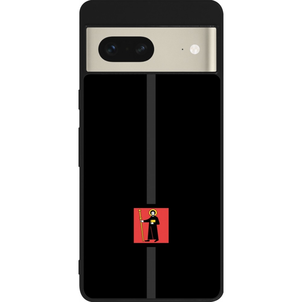 Coque Google Pixel 7 - Silicone rigide noir Canton GL noir