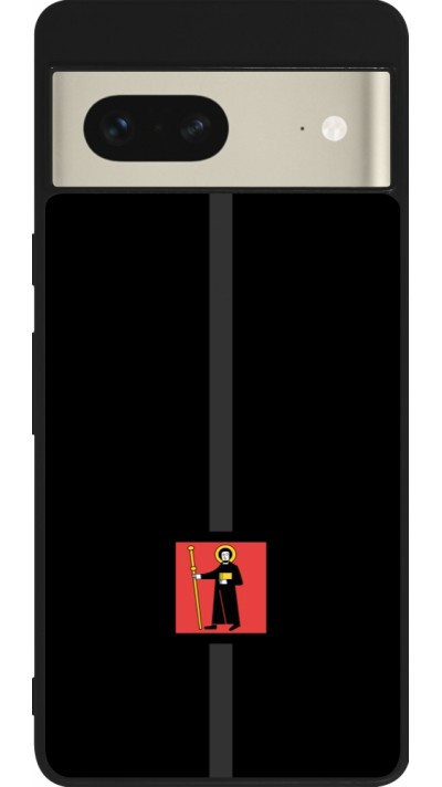 Coque Google Pixel 7 - Silicone rigide noir Canton GL noir