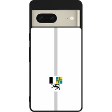 Coque Google Pixel 7 - Silicone rigide noir Canton GR blanc