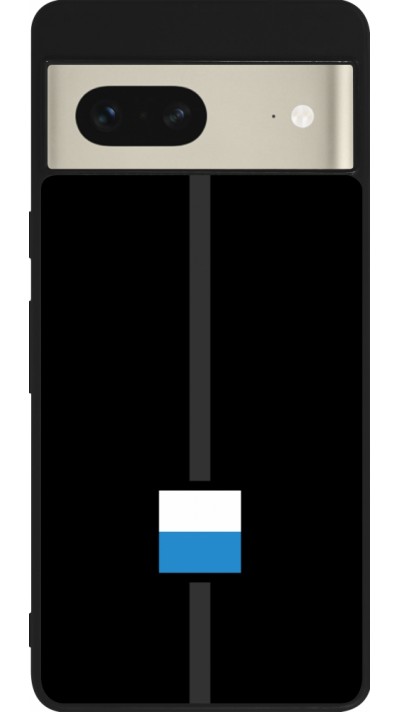 Coque Google Pixel 7 - Silicone rigide noir Canton LU noir