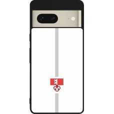 Coque Google Pixel 7 - Silicone rigide noir Canton OW blanc