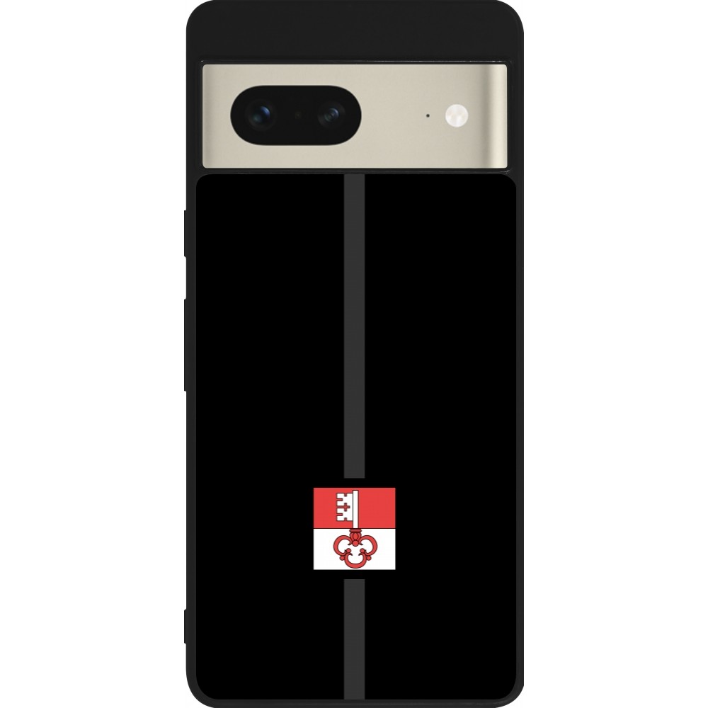 Coque Google Pixel 7 - Silicone rigide noir Canton OW noir