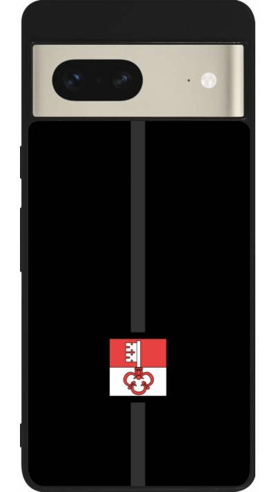 Coque Google Pixel 7 - Silicone rigide noir Canton OW noir