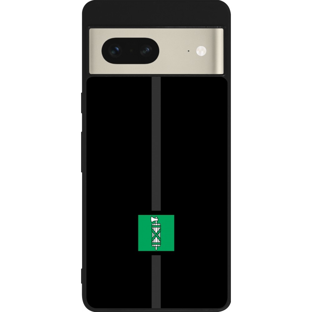 Coque Google Pixel 7 - Silicone rigide noir Canton SG noir