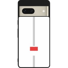 Google Pixel 7 Case Hülle - Silikon schwarz Kanton SO weiss