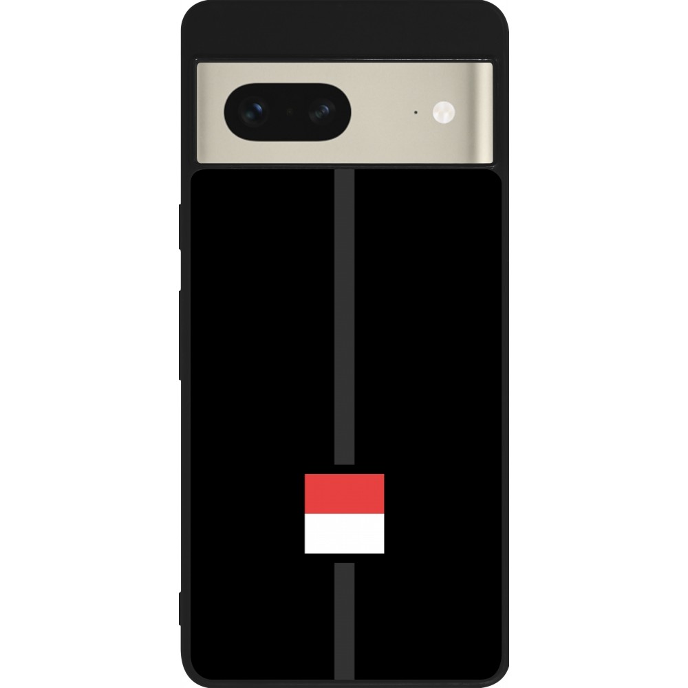 Coque Google Pixel 7 - Silicone rigide noir Canton SO noir