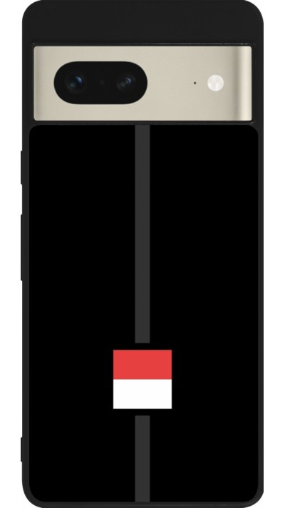 Coque Google Pixel 7 - Silicone rigide noir Canton SO noir