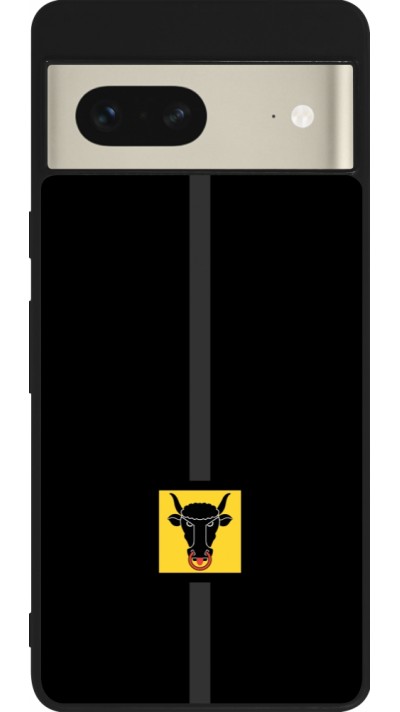 Coque Google Pixel 7 - Silicone rigide noir Canton UR noir