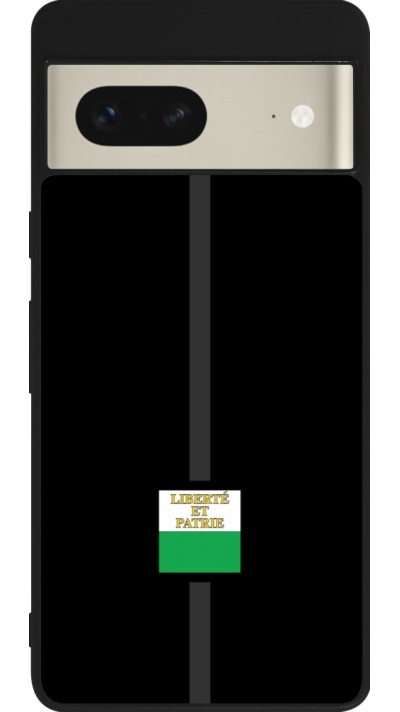 Coque Google Pixel 7 - Silicone rigide noir Canton VD noir