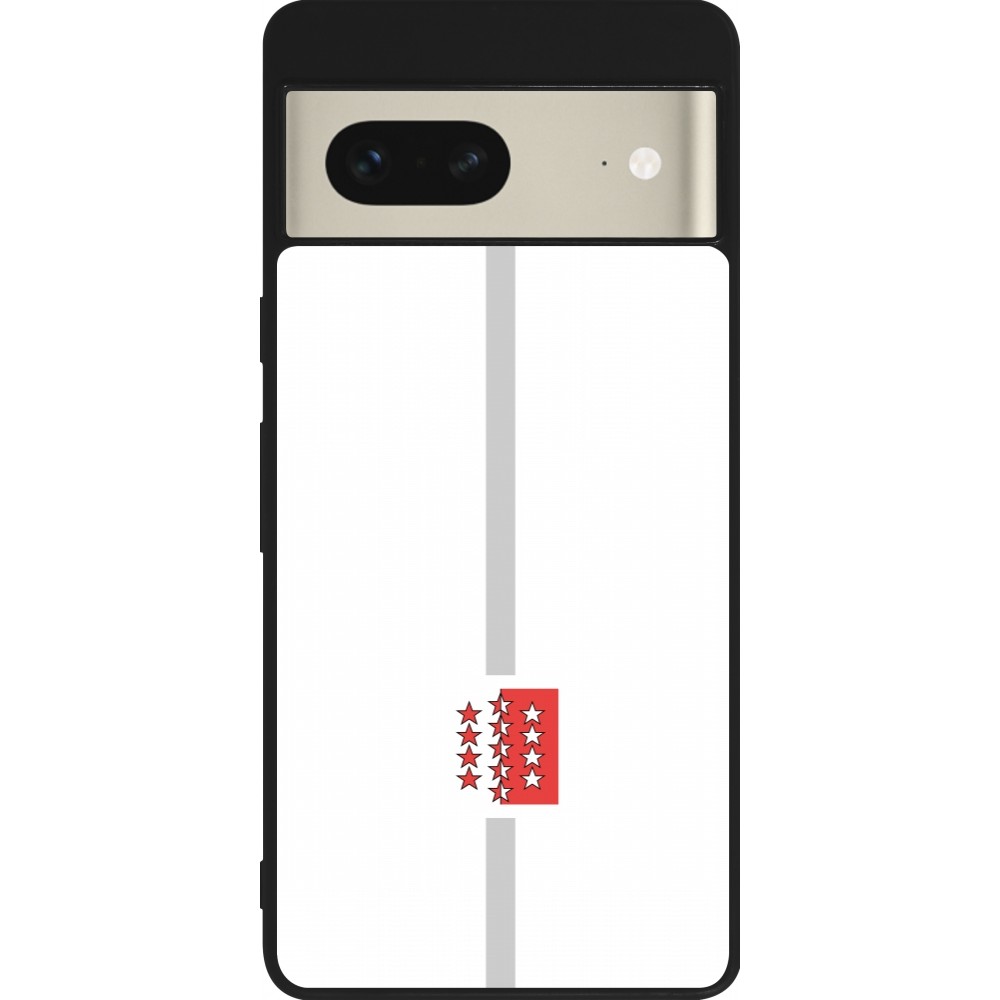 Coque Google Pixel 7 - Silicone rigide noir Canton VS blanc