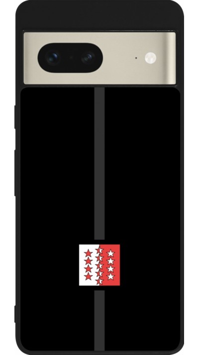 Coque Google Pixel 7 - Silicone rigide noir Canton VS noir