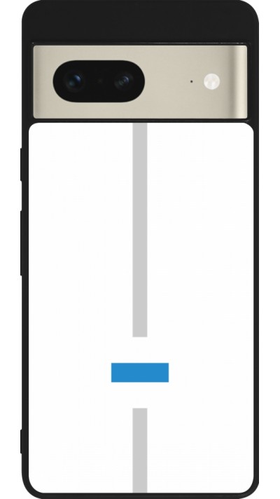 Coque Google Pixel 7 - Silicone rigide noir Canton ZG blanc