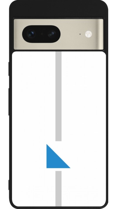 Coque Google Pixel 7 - Silicone rigide noir Canton ZH blanc
