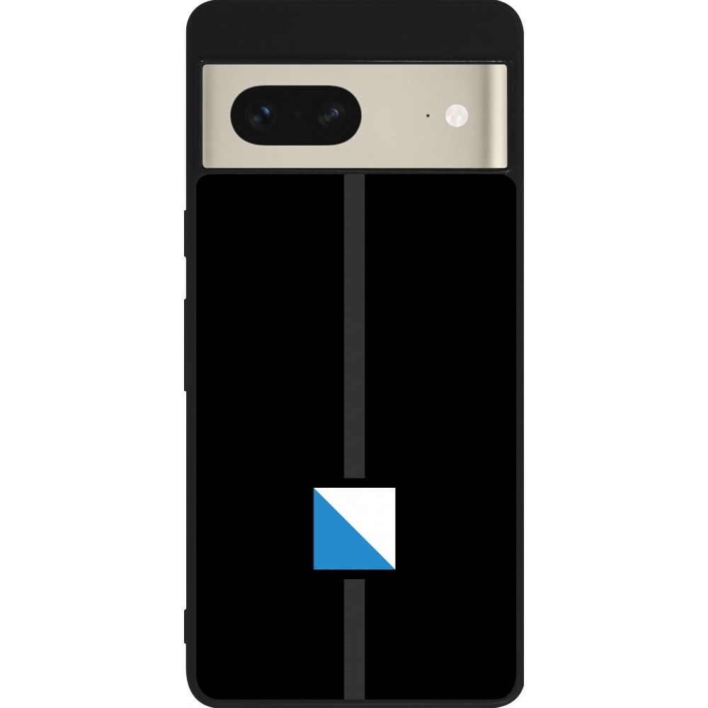 Coque Google Pixel 7 - Silicone rigide noir Canton ZH noir