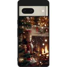 Coque Google Pixel 7 - Silicone rigide noir Christmas 25 Xmas Nutcracker