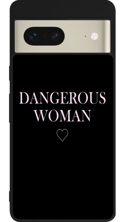 Coque Google Pixel 7 - Silicone rigide noir Dangerous woman