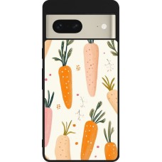 Coque Google Pixel 7 - Silicone rigide noir Easter 2026 Illustration carrots