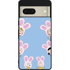 Coque Google Pixel 7 - Silicone rigide noir Easter 2026 Snoopy