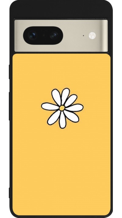 Google Pixel 7 Case Hülle - Silikon schwarz Easter 2023 daisy