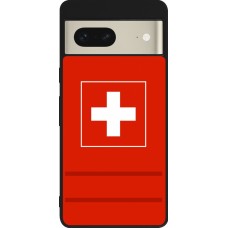 Google Pixel 7 Case Hülle - Silikon schwarz Euro 2020 Switzerland