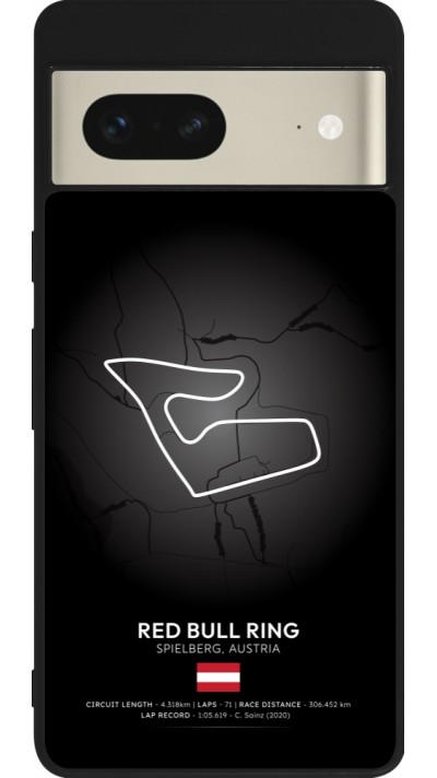 Coque Google Pixel 7 - Silicone rigide noir F1 Track 2025 Austria