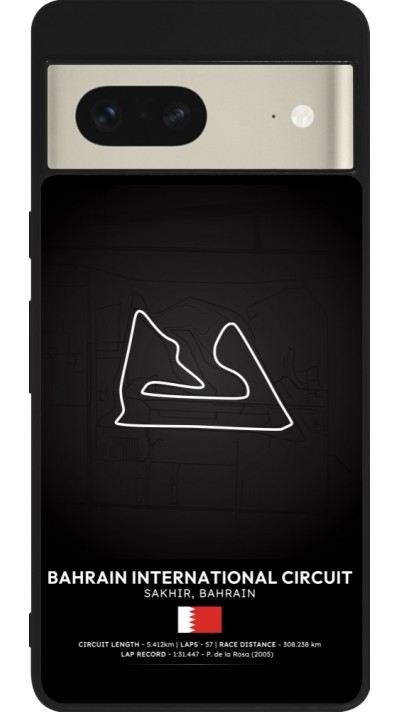 Coque Google Pixel 7 - Silicone rigide noir F1 Track 2025 Bahrain