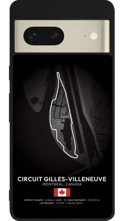 Coque Google Pixel 7 - Silicone rigide noir F1 Track 2025 Canada