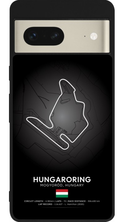 Coque Google Pixel 7 - Silicone rigide noir F1 Track 2025 Hungary