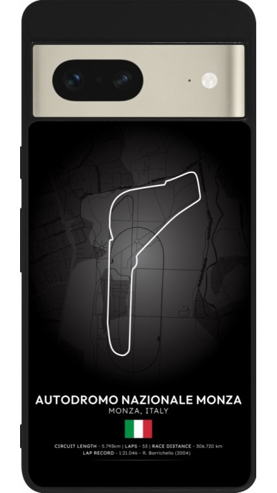 Coque Google Pixel 7 - Silicone rigide noir F1 Track 2025 Italy