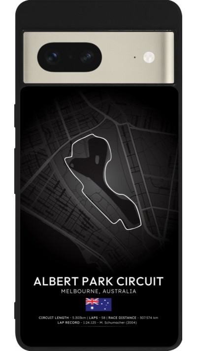 Coque Google Pixel 7 - Silicone rigide noir F1 Track 2025 Melbourne