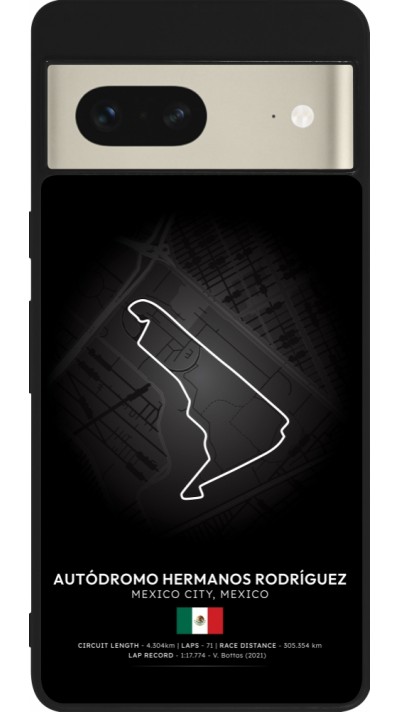 Coque Google Pixel 7 - Silicone rigide noir F1 Track 2025 Mexico