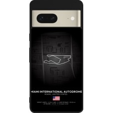 Coque Google Pixel 7 - Silicone rigide noir F1 Track 2025 Miami