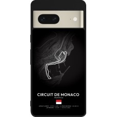 Coque Google Pixel 7 - Silicone rigide noir F1 Track 2025 Monaco