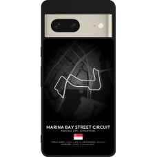 Coque Google Pixel 7 - Silicone rigide noir F1 Track 2025 Singapore
