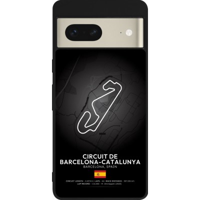 Coque Google Pixel 7 - Silicone rigide noir F1 Track 2025 Spain