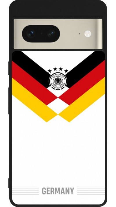 Google Pixel 7 Case Hülle - Silikon schwarz Deutschland 2026 personalisierbares Fussballtrikot