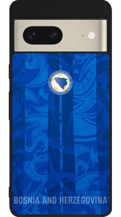 Google Pixel 7 Case Hülle - Silikon schwarz Bosnien und Herzegowina 2026 personalisierbares Fussballtrikot