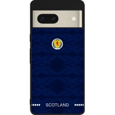 Coque Google Pixel 7 - Silicone rigide noir Maillot de football Ecosse 2026 personnalisable