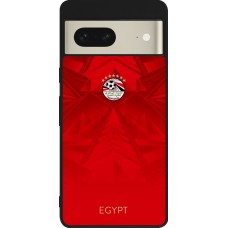 Google Pixel 7 Case Hülle - Silikon schwarz Ägypten 2026 personalisierbares Fussballtrikot