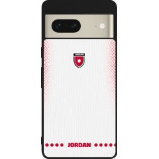 Google Pixel 7 Case Hülle - Silikon schwarz Jordanien 2026 personalisierbares Fussballtrikot