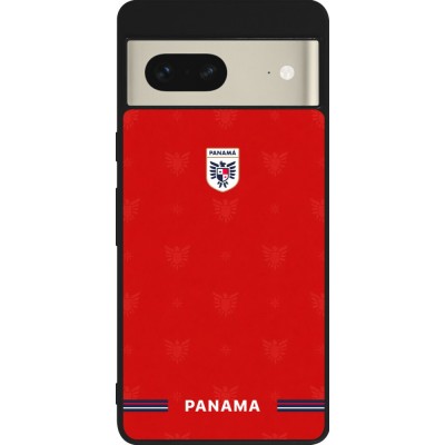 Coque Google Pixel 7 - Silicone rigide noir Maillot de football Panama 2026 personnalisable