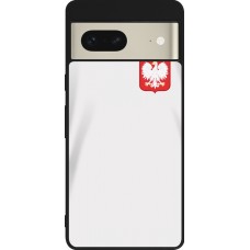 Google Pixel 7 Case Hülle - Silikon schwarz Polen 2022 personalisierbares Fussballtrikot
