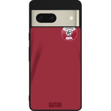 Google Pixel 7 Case Hülle - Silikon schwarz Katar 2022 personalisierbares Fussballtrikot