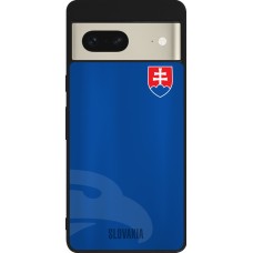 Coque Google Pixel 7 - Silicone rigide noir Maillot de football Slovaquie