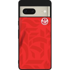 Google Pixel 7 Case Hülle - Silikon schwarz Tunesien 2022 personalisierbares Fussballtrikot