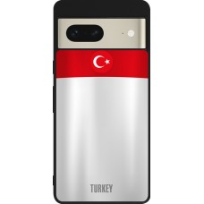 Google Pixel 7 Case Hülle - Silikon schwarz Türkei personalisierbares Fussballtrikot