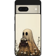 Coque Google Pixel 7 - Silicone rigide noir Halloween 2025 Ghost gardener