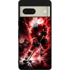 Coque Google Pixel 7 - Silicone rigide noir Hockey World Championship Player